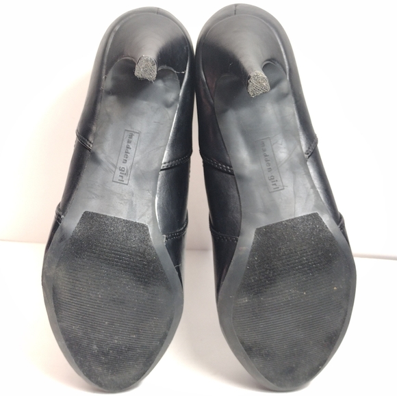 Madden Girl LADIE Chelsea Heel Dress Boot l Black Leather l Size 10 M - Picture 7 of 11